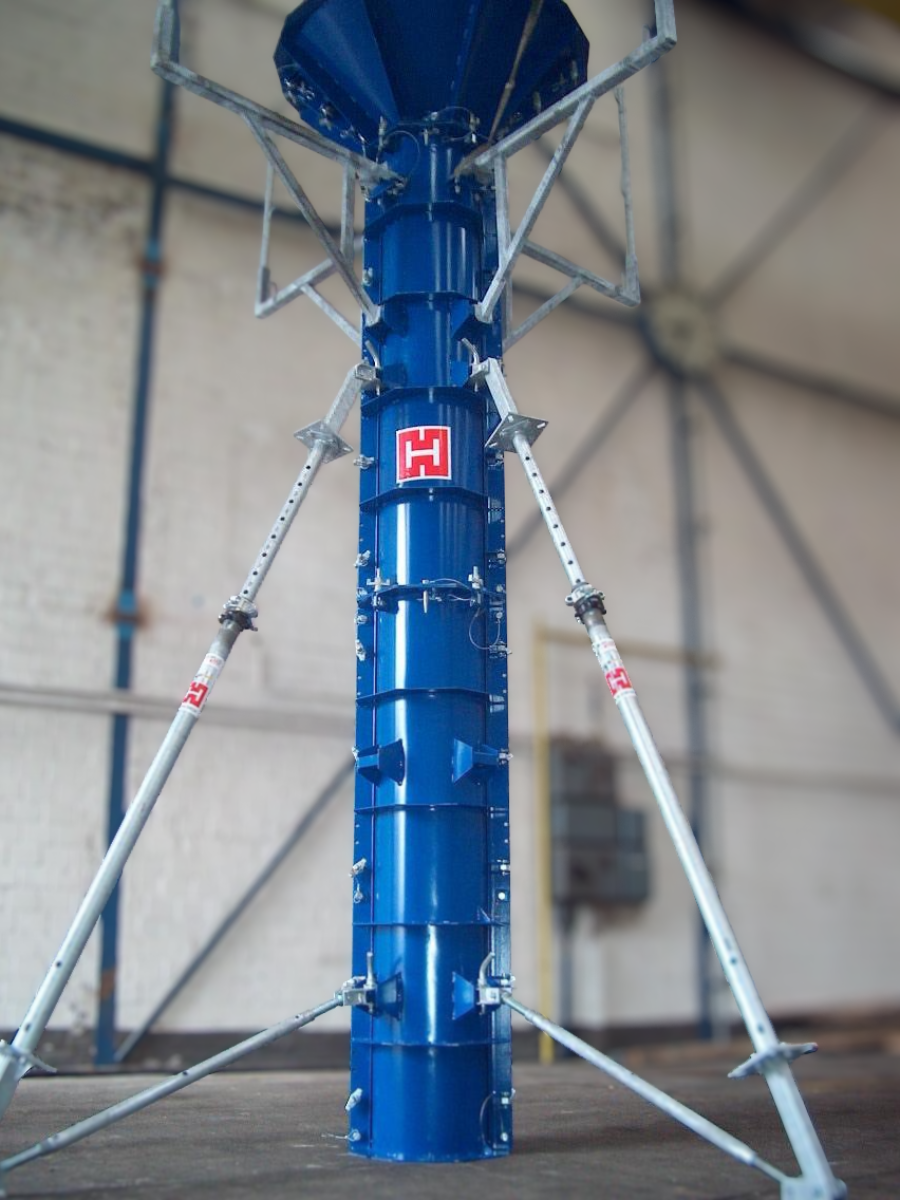 formy stalowe słupy